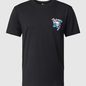 NWT! The Kooples Black Tee with Embroidered Skull and Floral Design size Medium